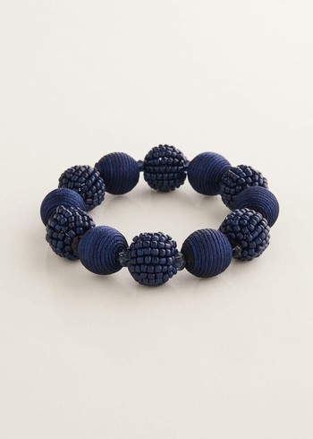 Phase Eight Beaded Stretch Jewellery Navy Australia | QY5698314